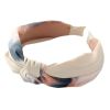 Women Knotted Wide Headband Beige Pink Blue Fabric Turban Headband Hair Accessories Hair Hoop