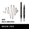 COVERGIRL Easy Breezy Brow All-Day Brow Ink Pen, 400 Rich Brown, 0.02 fl oz, Eyebrows, Eyebrow Pencil, Brow Pencil, Matte, Eyebrow Enhancer, Super-Fin