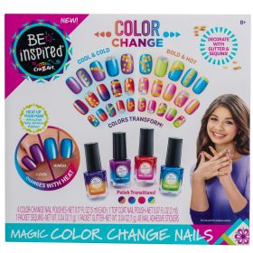 Cra-Z-Art Be Inspired Magic Color Change Nails, Nail Polish Art Ages 8 and up