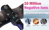 Advanced Negative Ionic Hair Straightener Brush with 9 Temp Settings LED Display Effortless Styling for Silky Smooth, Frizz-Free Hair