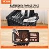 VEVOR Ultimate Salon Trolley Cart, Lockable Beauty Salon Cart for Stylist with 6 Removable Drawers & Tool Holder, Plastic Hairdressing Rolling Cart wi