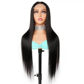 Pre Plucked Long 16 24 30 Inches 4*4 Frontal 4x4 HD Lace Front Virgin Brazilian Human Hair Bodywave Body Wave Closure Wig (Streteched Length: 12 Inches (303mm))