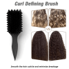 Curl Defining Brush,Boar Bristle Hair Brush Styling Brush for detangling,combing and shaping men and women,curls to reduce pulling and curl separation