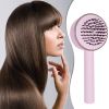 3D Air Cushion Massager Brush With Retractable Bristles Self Cleaning Hair Brush Massage One-key Self-cleaning Hair Brush Anti-Static Airbag Massage C